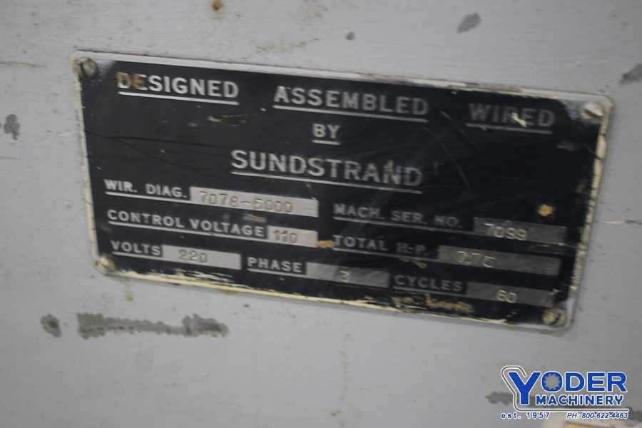 24" stroke, Sundstrand, horizontal hydraulic broach, 220/3/60, #75453 - Image 10