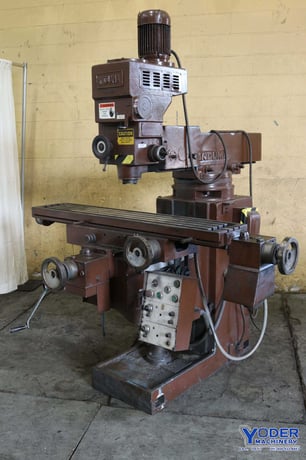 Induma #4SA, ram type vertical mill, 11" x58" table, 4 HP, #30 taper, #73329 - Image 1