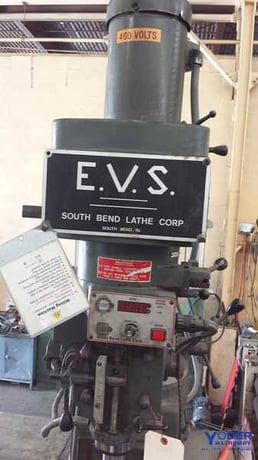 South Bend #EVS-Chipmaster-II, ram type vertical mill, 10" x50" table, 5 HP, automatic lube, #62333 - Image 3