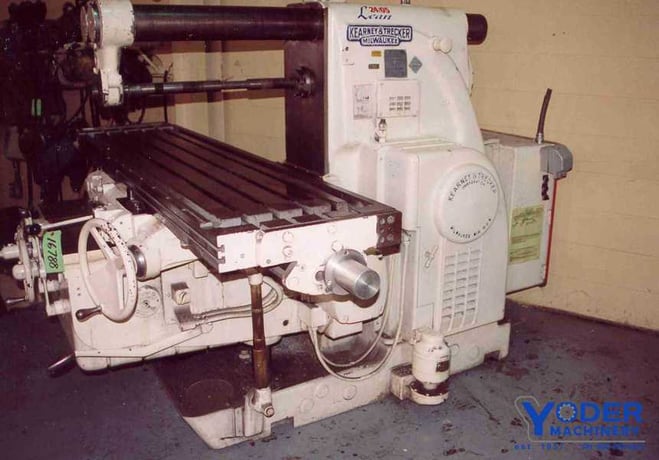 Kearney & Trecker #430TF-20, plain horizontal mill, 20" x80" table, coolant, #50NS, #16788 - Image 2