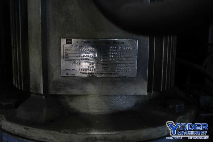 OKK #MH-3V, vertical mill, 14-1/4" x65" table, coolant system, automatic lube, digital read out, #50 NS - Image 8