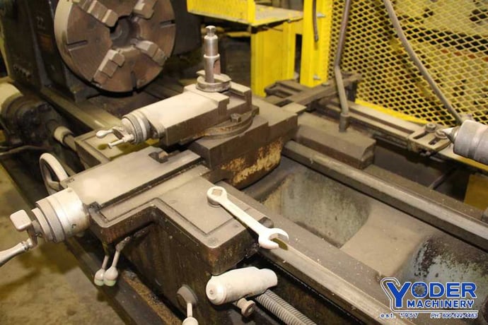 24" x 104" Cincinnati #22, engine lathe, 13" swing over cross slide, 4-jaw 18" chuck, 8-1/4" steady rest - Image 3