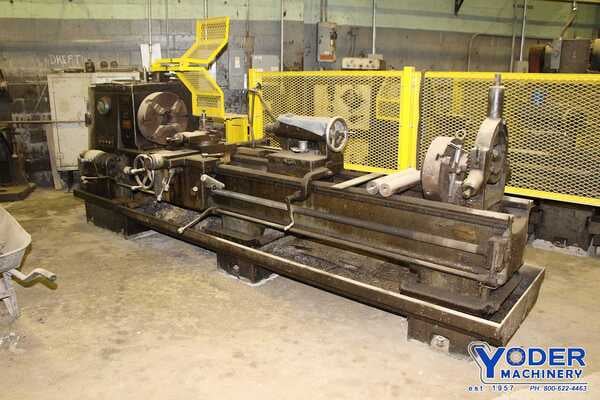 24" x 104" Cincinnati #22, engine lathe, 13" swing over cross slide, 4-jaw 18" chuck, 8-1/4" steady rest - Image 4