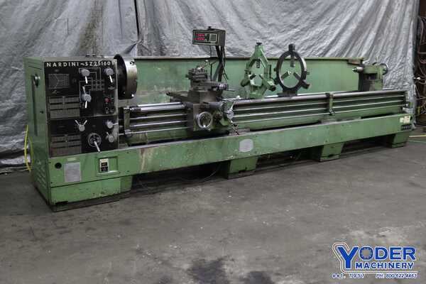 25" x 160" Nardini #SZA26150T, engine lathe, 17-5/16" swing over cross slide, inch/metric, Trak 2-Axis - Image 1