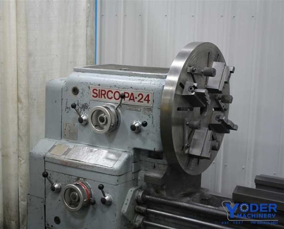 28" x 86" Sirco #PA-24, gap bed engine lathe, inch/metric, taper attachment, hard ways, #61351 - Image 2