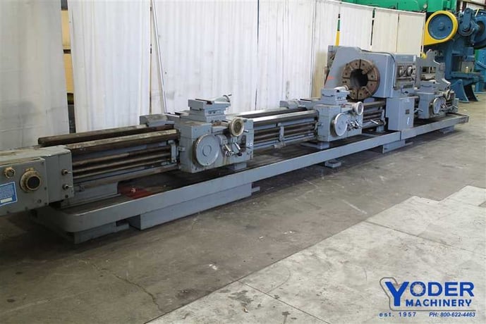 28" x 96"/240" Lodge & Shipley #2516, hollow spindle engine lathe, dual 4-jaw 24" chucks, #61474 - Image 2