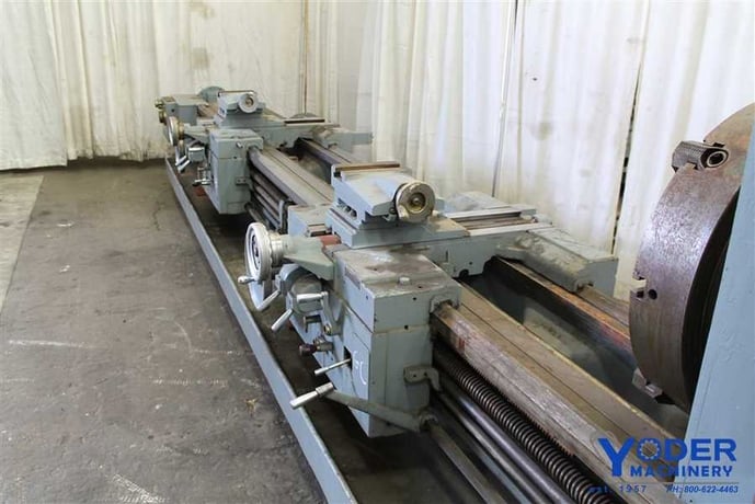 28" x 96"/240" Lodge & Shipley #2516, hollow spindle engine lathe, dual 4-jaw 24" chucks, #61474 - Image 4