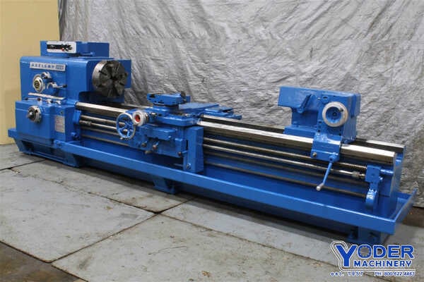 26" x 96" Axelson #2516, engine lathe, 17" swing over cross slide, 4-jaw 18" chuck, chip pans, coolant, #71788 - Image 1