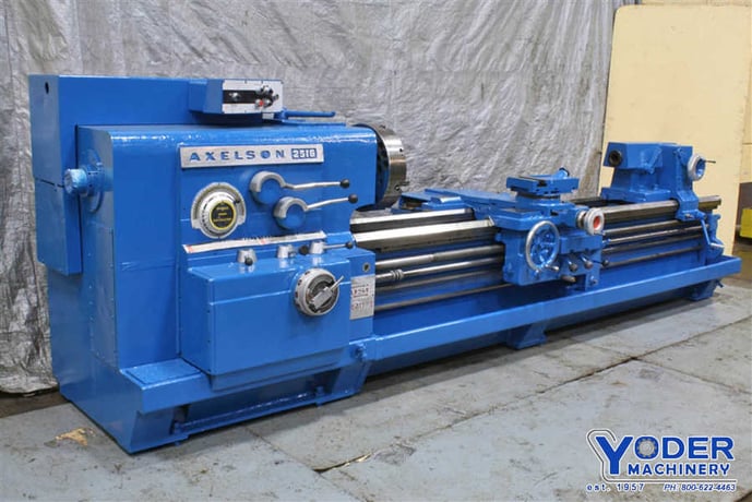 26" x 96" Axelson #2516, engine lathe, 17" swing over cross slide, 4-jaw 18" chuck, chip pans, coolant, #71788 - Image 3