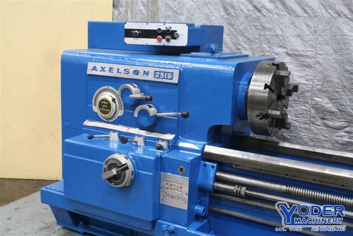 26" x 96" Axelson #2516, engine lathe, 17" swing over cross slide, 4-jaw 18" chuck, chip pans, coolant, #71788 - Image 4