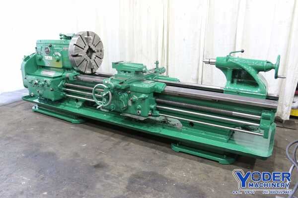 30" x 74" Morando #TUR350, engine lathe, 4-jaw chuck, Imperial & metric threads, #70979 - Image 1
