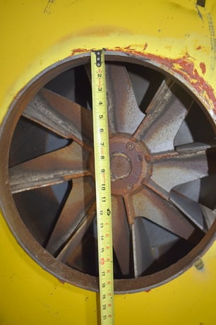 Material handling fan, 38" wheel, 13" width, 19" inlet, 14" x 16" outlet upblast discharge - Image 8