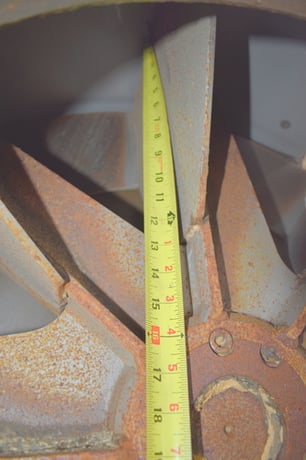 Material handling fan, 38" wheel, 13" width, 19" inlet, 14" x 16" outlet upblast discharge - Image 9