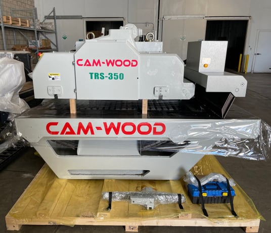 13-3/4" Cam-Wood #TRS-350X, Multi-blade Dip Chain Rip Saw, 5-1/4" cut depth, 25" working L, 16" blade - Image 3
