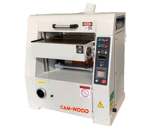 30" x 8" Cam-Wood #WP-770AX, Helical Head Planer, 38" x 31" table, 75 FPM, 5500 RPM, 5/16" cut depth, 15 HP - Image 1