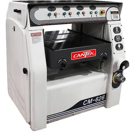 26" x 11-3/4" Cantek #CM626, Helical Head Planer, 0.31" cut depth, 35" x 27" table, 70 FPM, 20 HP, 5000 RPM - Image 1