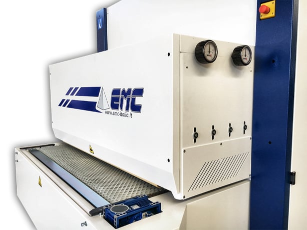 53" x 7-1/2" EMC #Flexy-1350-3WRK, 3-Hd. Top Knife Planer/Sander, 103" x 54" belt, 5-1/2" knife diameter, 20 - Image 5