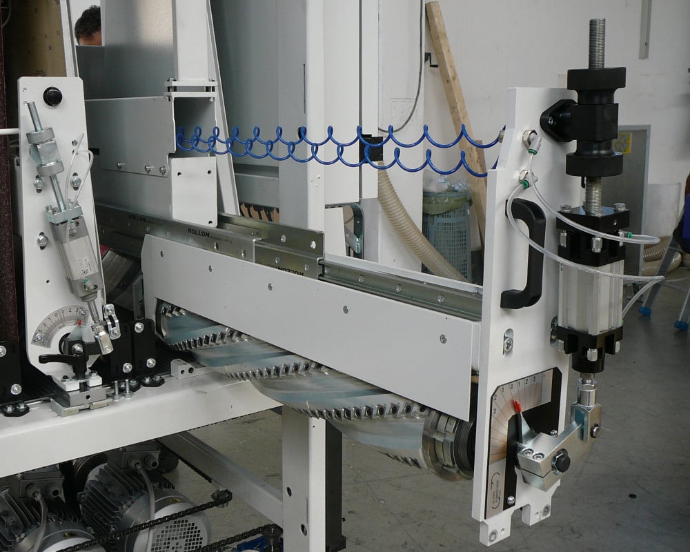 43" x 6-11/16" EMC #Mercury-1100-WK, 2-Hd. Top Knife Planer/Sander, 86.6" x 44" belt, 63 FPM, 5-9/16" knife & - Image 3