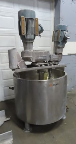 125 gallon Groen #TA-125, Stainless Steel jacketed kettle with sweep scraper, 45 psi - Image 2