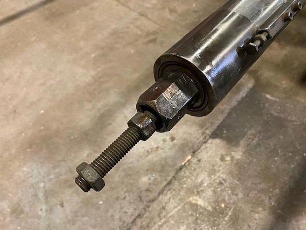Appleton Stainless Steel 120" universal core cutter mandrel, 3.020" diameter, serial #2487 - Image 4