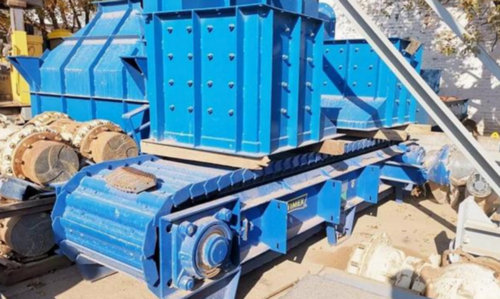 Petimex Apron Feeder, 30" wide pan, 10' length,steel reinforced chassis,dual chain rows - Image 7