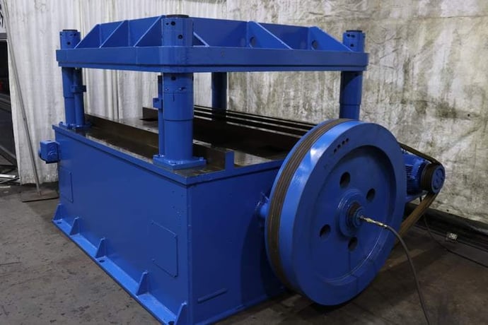 60 Ton, 4-Post cut-off press, 1 stroke, 22" open height, 90" L x 75" W bed, 15 HP, #76179 - Image 2