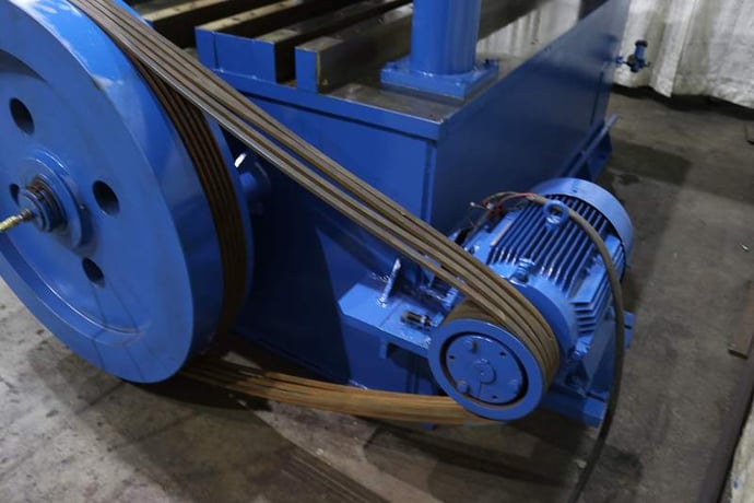 60 Ton, 4-Post cut-off press, 1 stroke, 22" open height, 90" L x 75" W bed, 15 HP, #76179 - Image 10