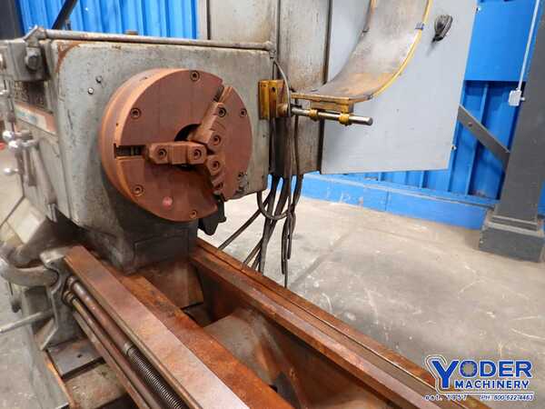 32" x 192" LeBlond #Regal, hollow spindle engine lathe, front 3-jaw 15" chuck, 15 HP, #75463 - Image 9