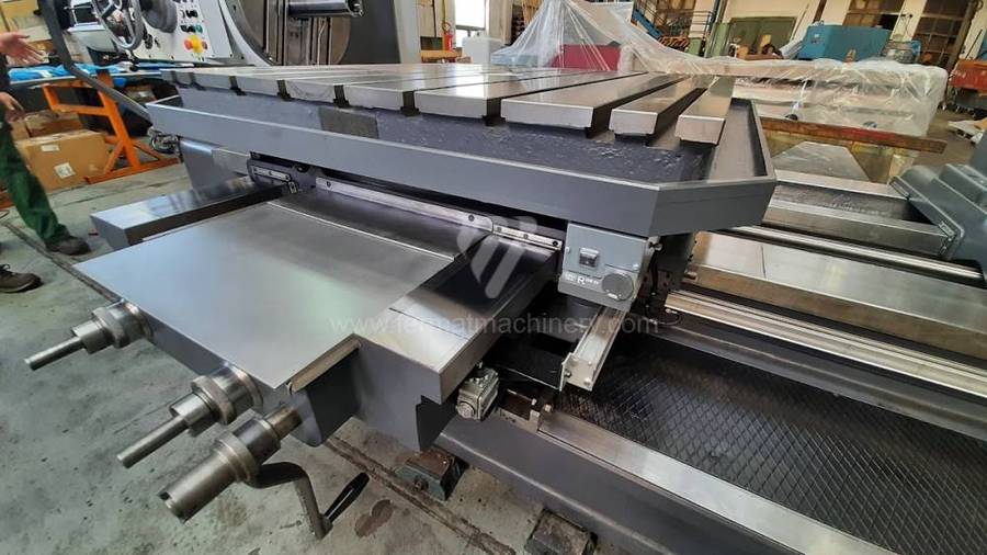 Tos Varnsdorf #W100A, table type horizontal boring mill, 1250x1250mm clamping area of table, ISO 50 - Image 9