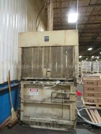 60" x 30" x 48" Piqua #Series 40, Cardboard Baler, 7" bore, 27" open, 15 HP - Image 2