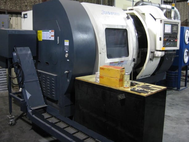 Johnford #SL-500CS, 3-Axis CNC Turning Center, 22.8" swing, 10" chuck, 3" bar, 31" centers, 2013 - Image 2
