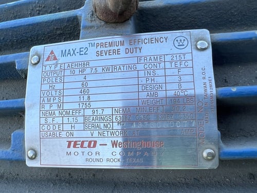 20 HP, SKK gear reducer, 31.25 :1 ratio, type Skk, 1.0 service factor - Image 4