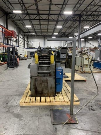 2500 lb. Coe Press Equipment #CPR-PO-2512 & CPPS-PO-300-12, double end reel & powered straigthener, 12" width - Image 6