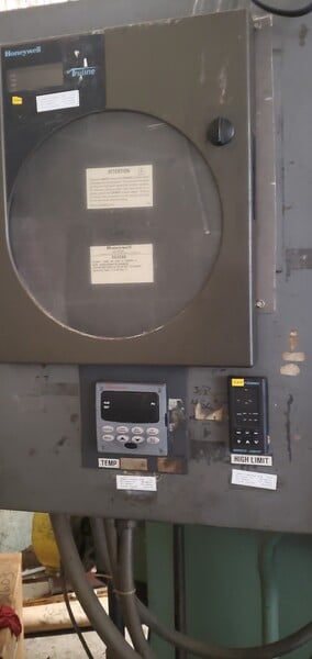 36" width x 24" H x 68" D Holcroft draw furnace with load table & 5 like new baskets, 1200° - Image 8