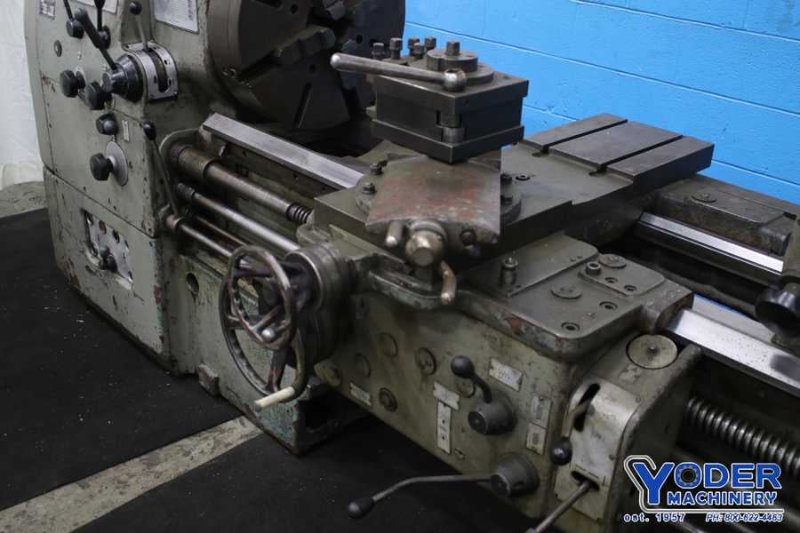 24" x 72" Model #EU500, Hungarian engine lathe, 4-jaw 20" chuck, taper attachment, #74351 - Image 3