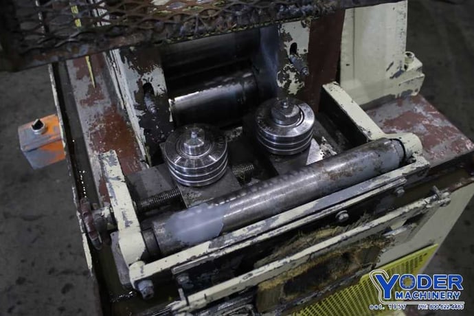 6" Tishken #7R6, leveler/feeder/straightener, 7 rolls 4 over 3, entry pinch rolls, #75073 - Image 10
