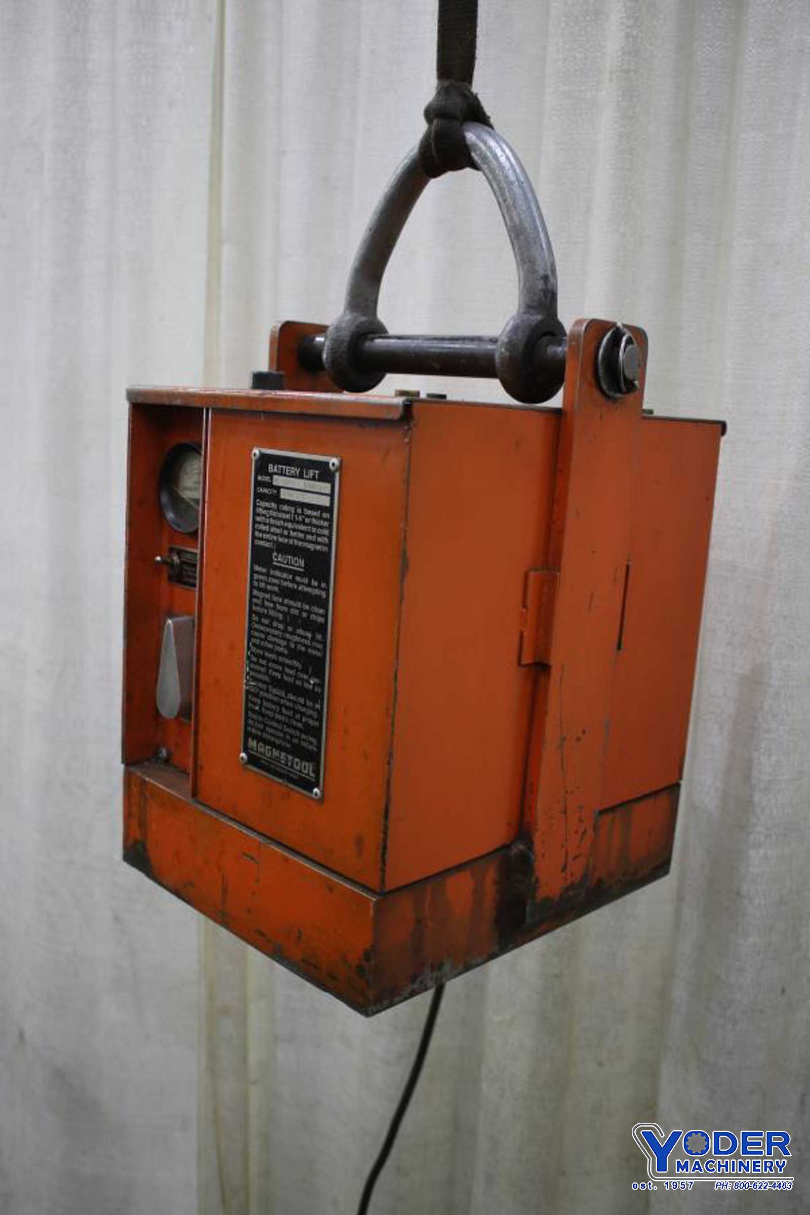 3000 lb. Magnetool #BL3000, magnetic sheet lifter, chrager built-in, 110 V., #75767 - Image 8