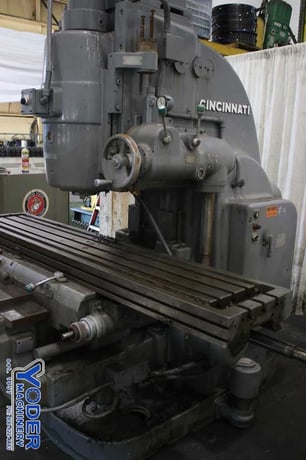 Cincinnati #415-15, vertical mill, 16-1/4" x79-3/4" table, coolant, power draw bar, #75370 - Image 6