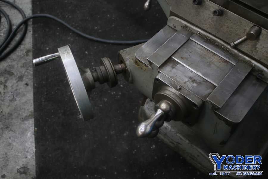 Bridgeport #Series-I, vertical ram type mill, 9" x42" table, 1.5 HP, one shot lube, #75130 - Image 4