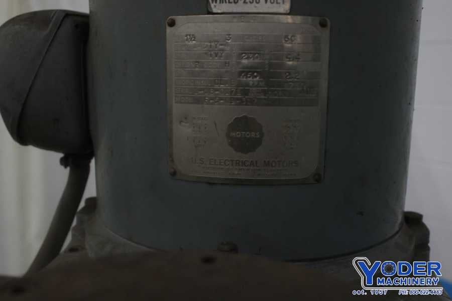 Bridgeport #Series-I, vertical ram type mill, 9" x42" table, 1.5 HP, one shot lube, #75130 - Image 7