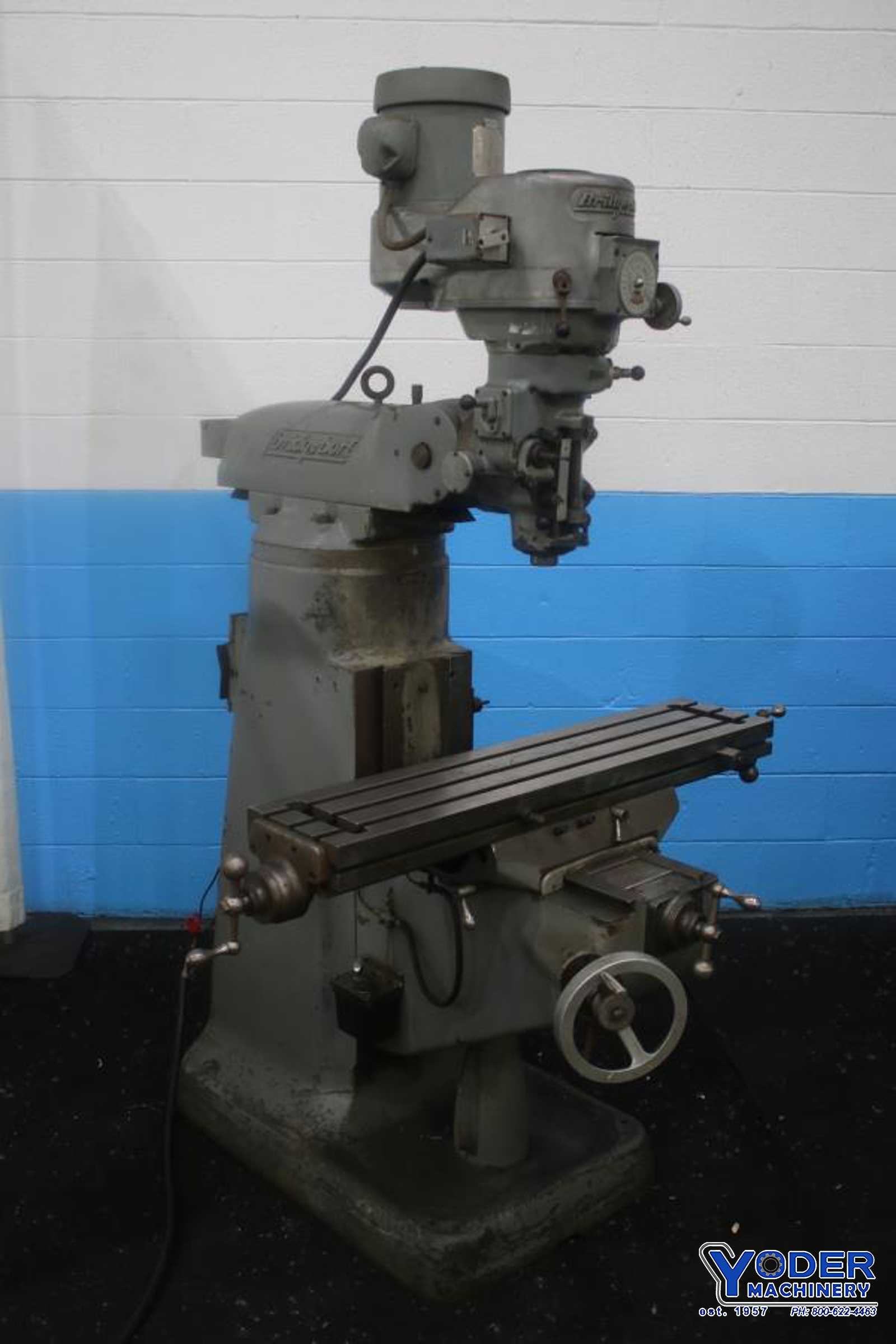 Bridgeport #Series-I, vertical ram type mill, 9" x42" table, 1.5 HP, one shot lube, #75130 - Image 10