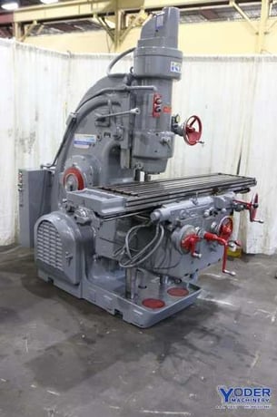 Kearney & Trecker #320TF-16, vertical mill, 16" x72" table, power draw bar, forward/reverse, #71081 - Image 2