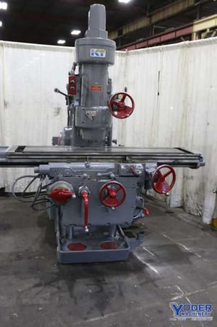 Kearney & Trecker #320TF-16, vertical mill, 16" x72" table, power draw bar, forward/reverse, #71081 - Image 3