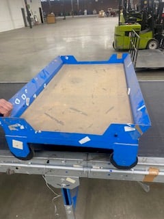 42" wide x 3.5' long, Belt Conveyor, 2. 31 ft long, 42" wide, 38.5" belt, 1. 52 ft long, 42" wide, 36" belt - Image 1