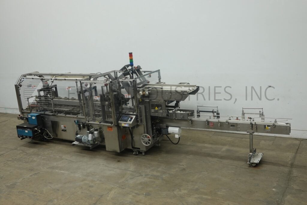 Adco #9WA-150-SS, automatic, continous motion, Stainless Steel, hot melt glue cartoner, rated from 50-150 - Image 1
