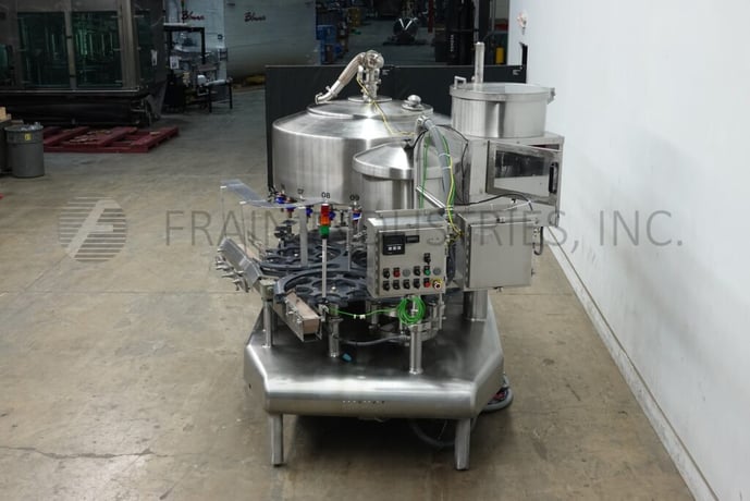 Federal #21-8, automatic, 21 head rotary, stainless steel, pressure gravity filler and 8 head rotary screw - Image 3