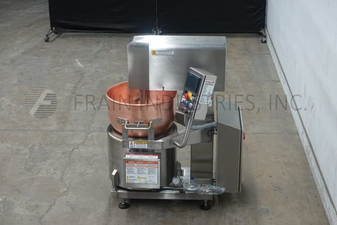 Savage Brothers #S-217, Natural gas fired copper kettle cooker & mixer, mounted on heavy duty base frame - Image 3