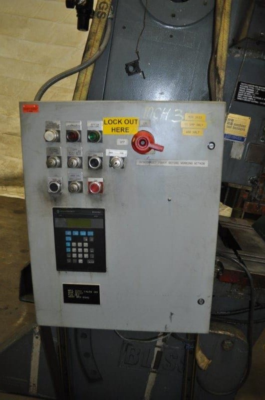 45 Ton, Bliss #C45, flywheel OBI punch press, 3" stroke, 12.25" Shut Height, 3" adj., 29.5" x18" bed, 90 SPM - Image 2