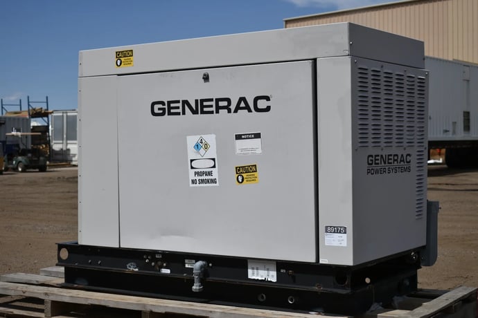 35 KW Generac #53500, standby Natural gas generator set, 120/240 Volts,Mitsubishi engine, 2007, #089175 - Image 2