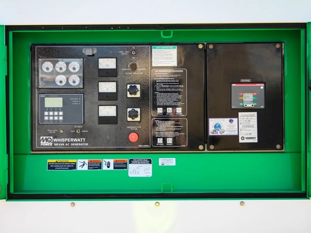 240 KW Multiquip #DCA300SSJU4F, standby diesel generator, J Deere engine, 2015, #089438 - Image 5